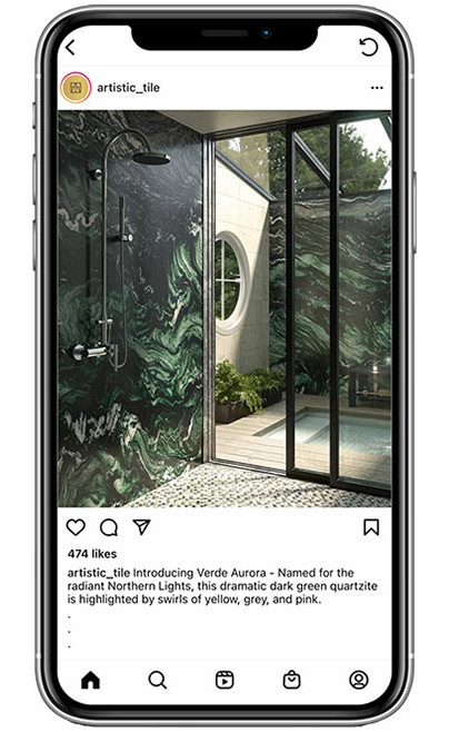 CSTD Kitchen and Bath Trends, Artistic Tile Instagram