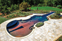 Violin shaped pool