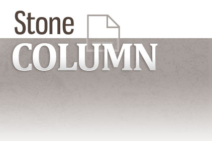 Stone Column Feature w/Thumb