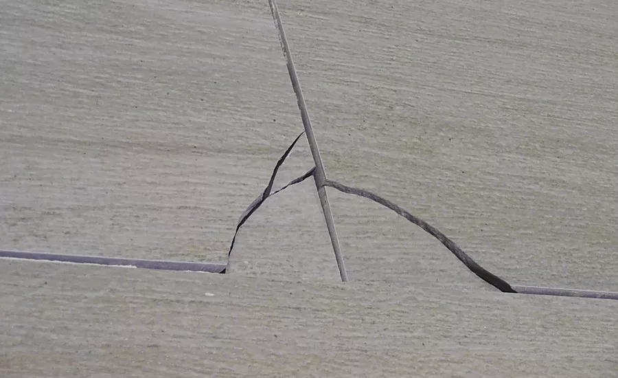 broken tile