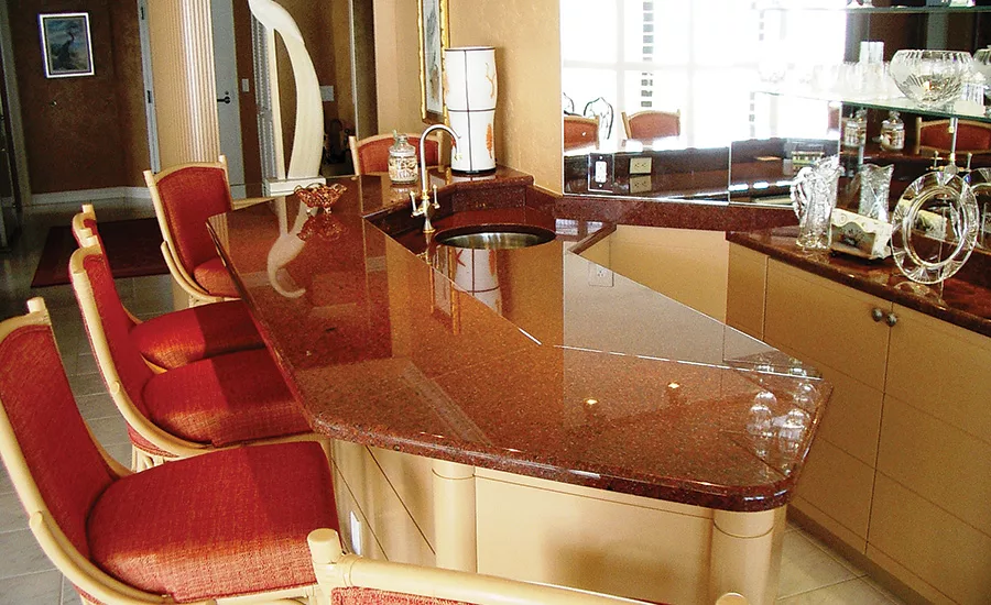 Wausau Dark Red granite