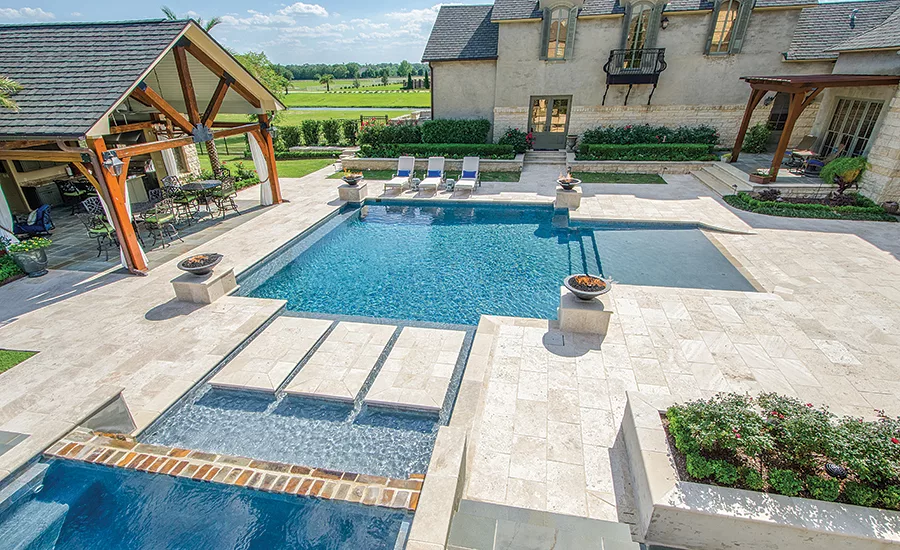 Mediterranean-style pool 