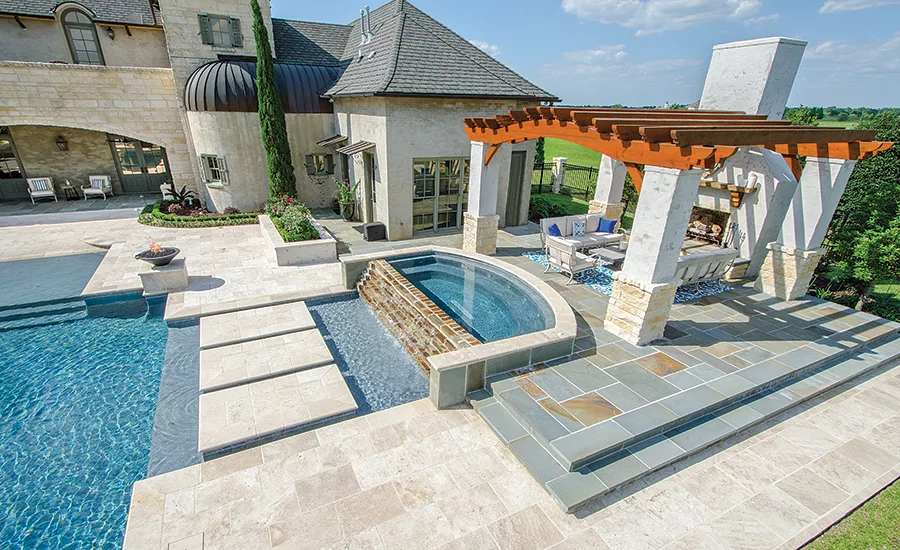 Mediterranean-style pool