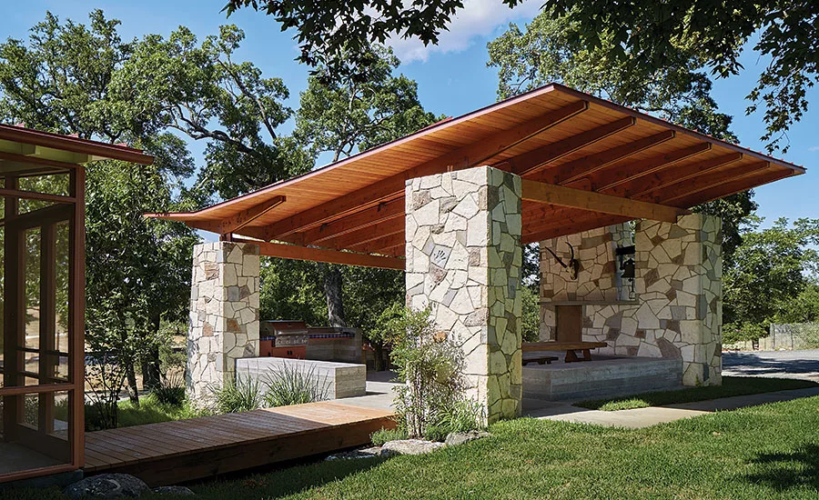 butterfly-shaped roof