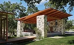 butterfly-shaped roof