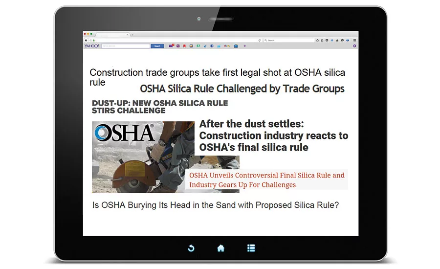 OSHA silica rule
