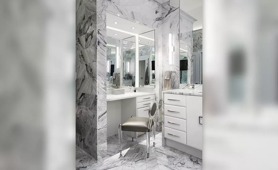 Calacatta Manhattan marble tiles 