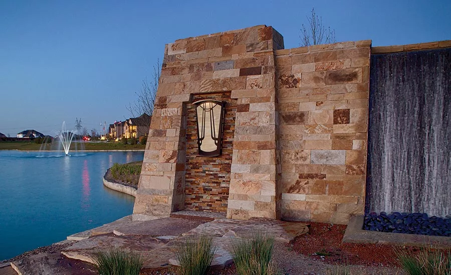 Beautiful Entryway of Huffines Communities