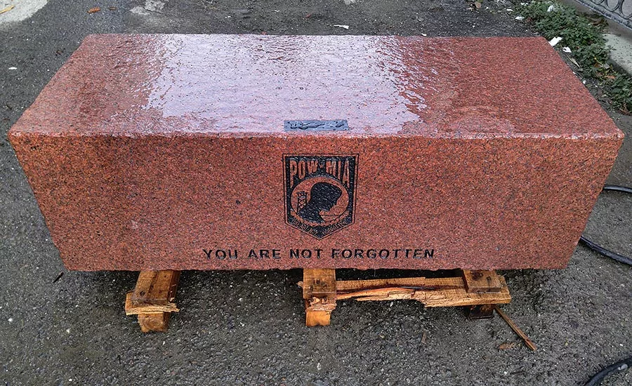 thermal/flamed finish