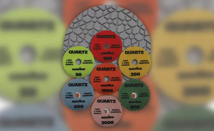 The new Weha Quartz Diamond polishing pads from Weha USA 