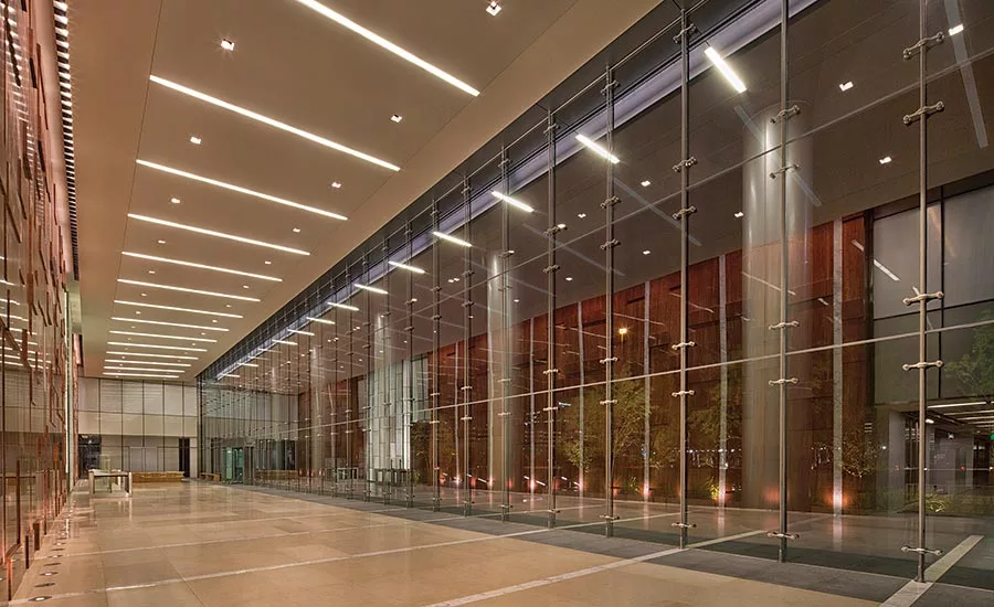 A ‘cable net’ curtain wall system
