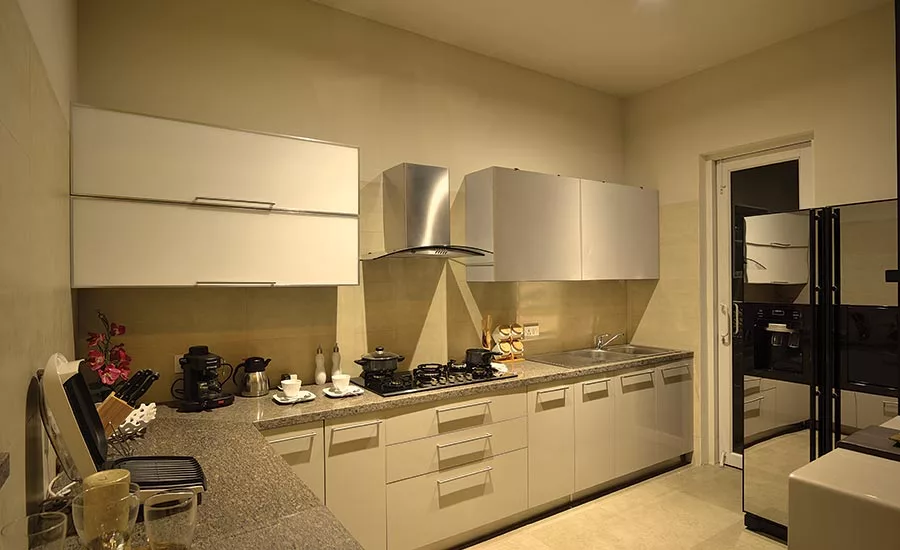 Kitchen at Greenburg apartments