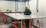 finishing touches with hand tools