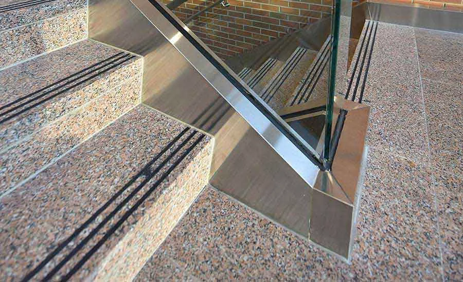Stony Creek granite flooring and stairs