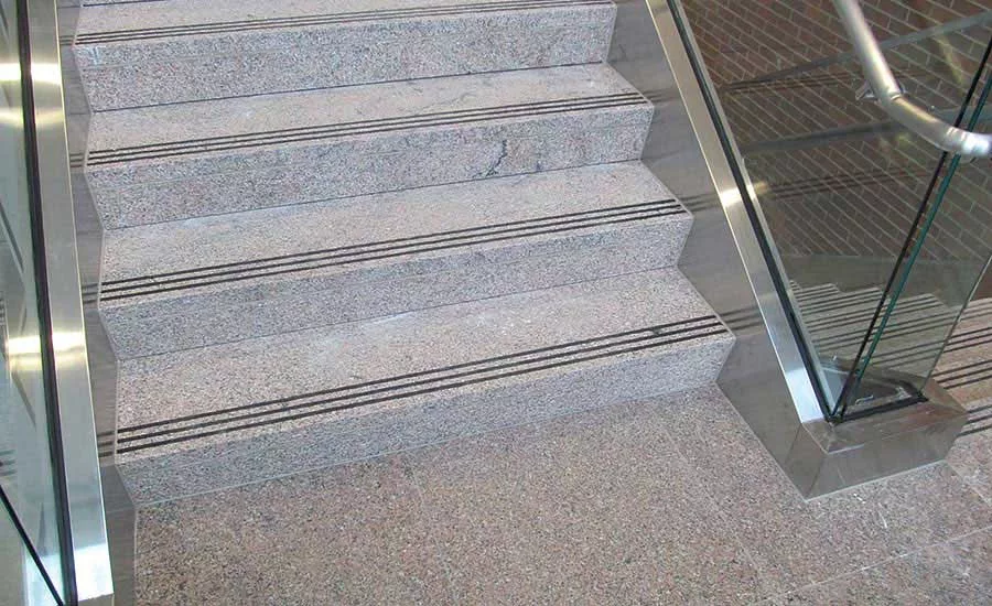 hardness of the granite withstands foot traffic