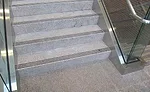 hardness of the granite withstands foot traffic