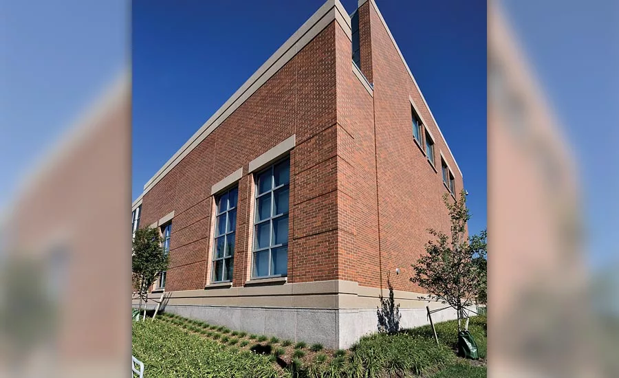 granite on the outside of Founders Hall