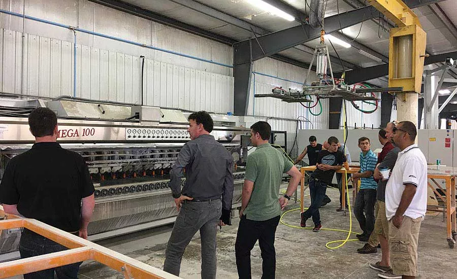 Comandulli’s Omega 100 edging machine