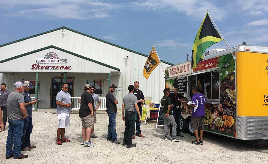 food truck during lunchtime at the Missouri workshop