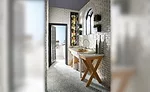 The potting nook countertops are Silestone Eternal Calacatta Gold