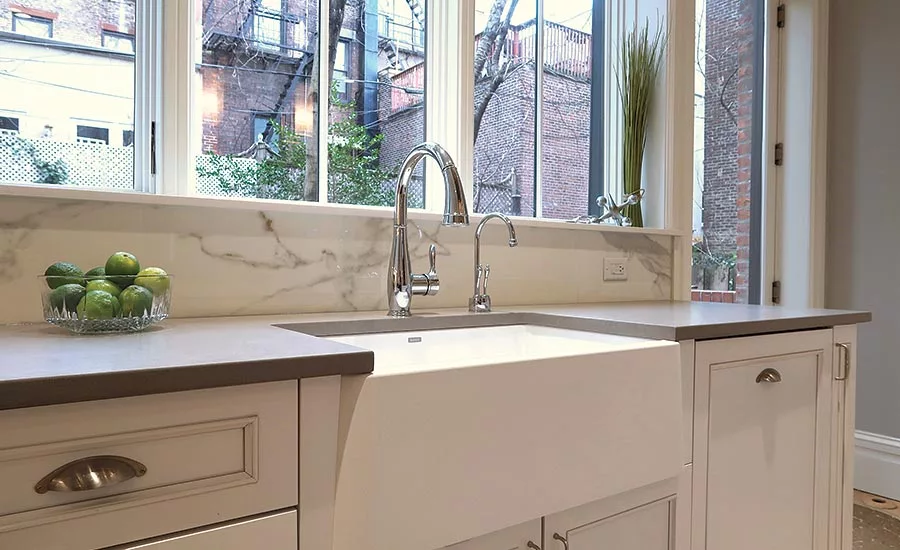 “Concrete,” a darker gray shade of quartz