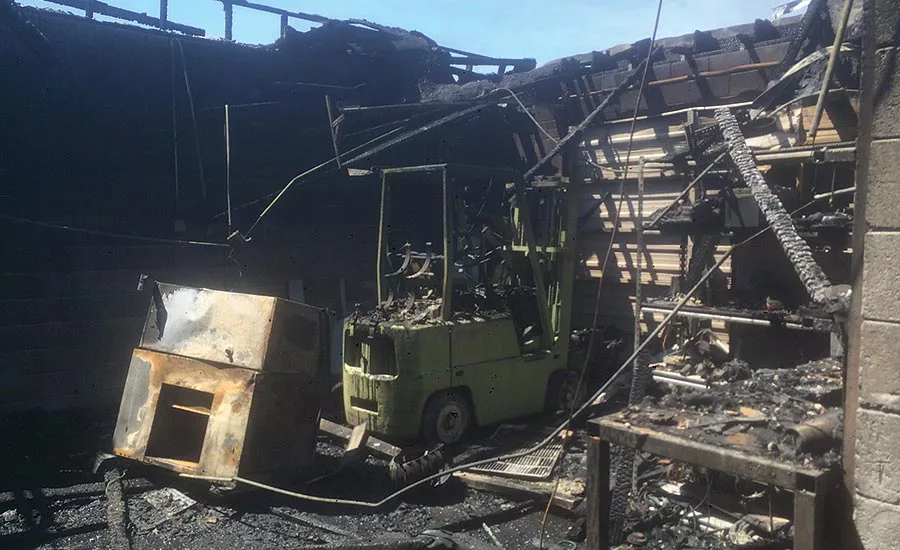 Mother Earth's burned forklifts