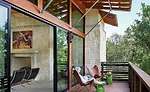 floor-to-ceiling glass window walls
