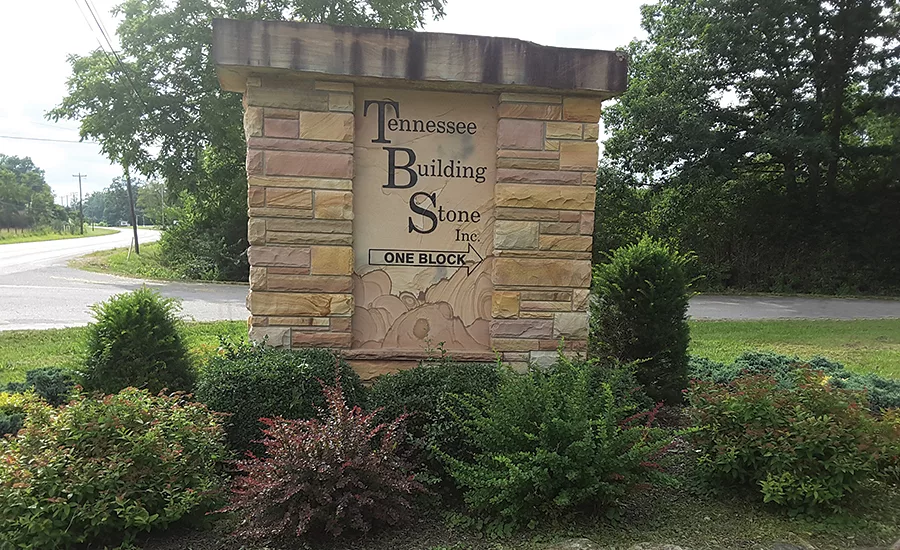 Tennessee Building Stone sign
