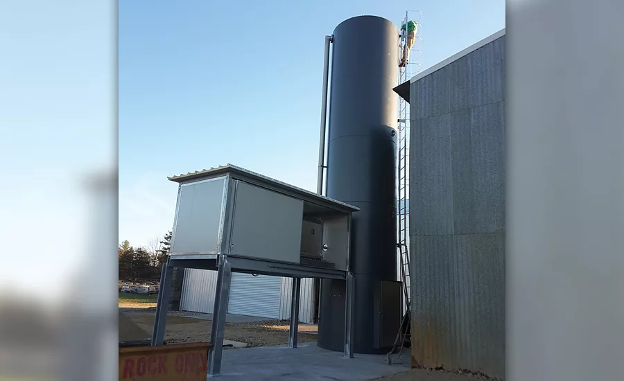 automated splitter line, water filter and a multi-blade saw