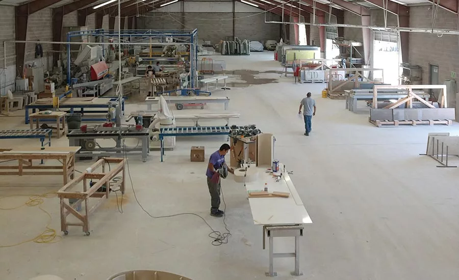 Gecko SSS fabrication shop floor