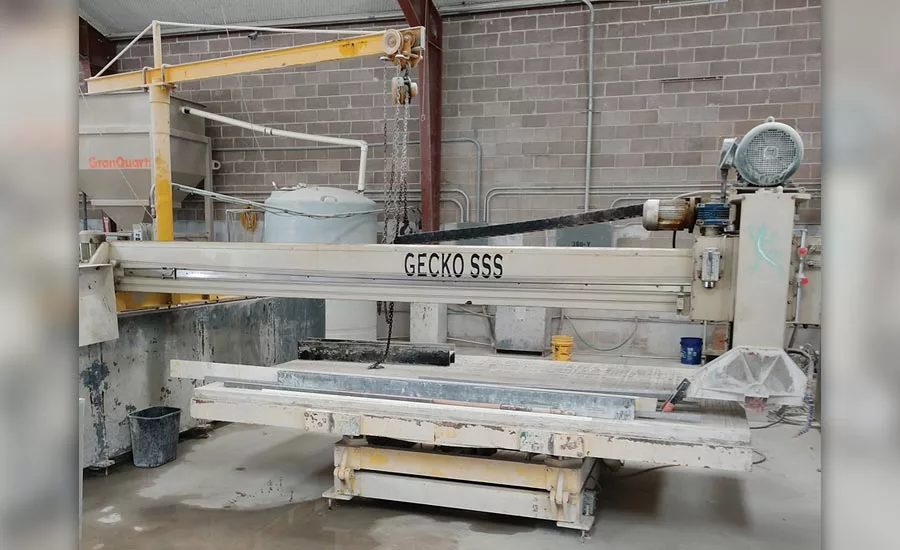 A Yukon saw from Park Industries at Gecko Solid Surface Solutions