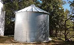 A 14,500-gallon cistern at Gecko SSS