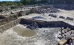 Sandstone quarry of Russell Stone Products, Inc.