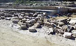 Sandstone blocks extracted from quarry of Russell Stone Products, Inc.
