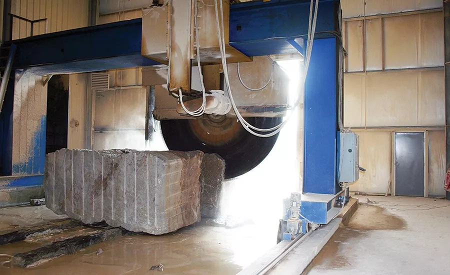 Park Industries Eagle or Wilson saw used to cut the slabs