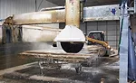 A Jaguar II bridge saw is used in the fabrication process