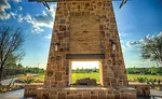 Austin Waters outdoor fireplace