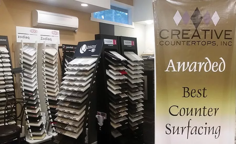 Creative Countertops showroom samples