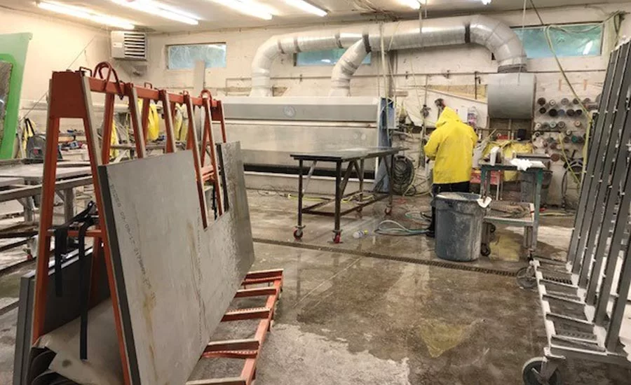 Creative Countertops fabrication shop