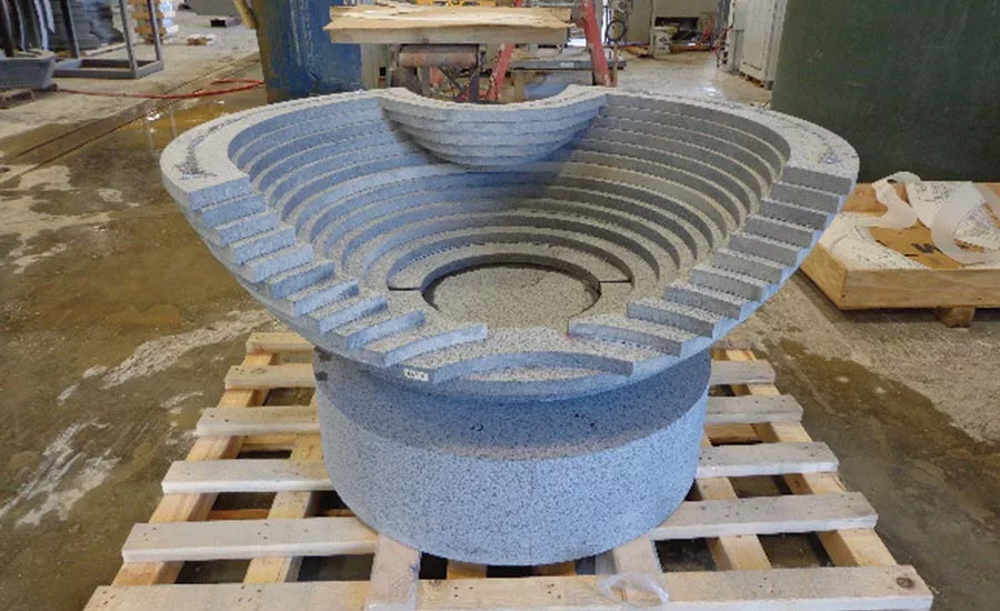 CNC machining and handcrafted stonework