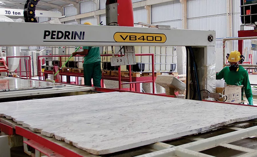 Pedrini VB400 resining line