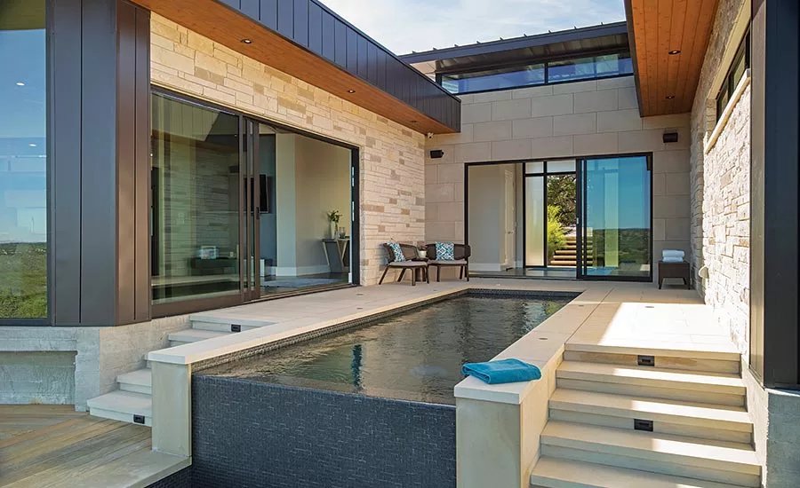 water courtyard