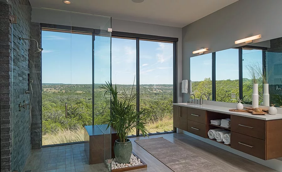 use of limestone in the bathroom