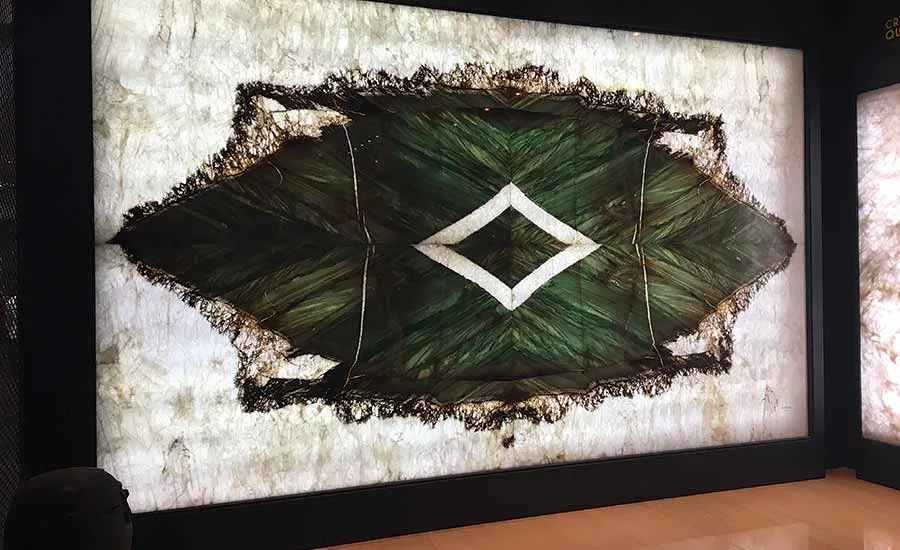 exotic materials at exhibitor booths
