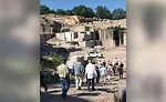 articipants were led down into the quarry