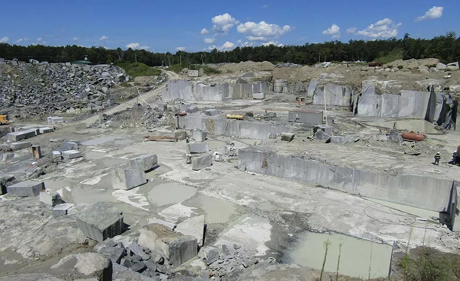 Virginia Mist granite quarry