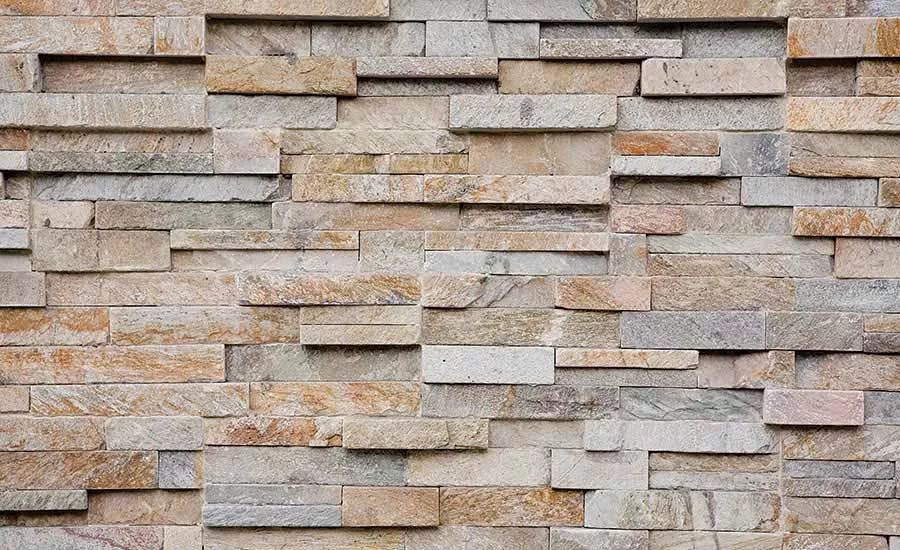 Natural stone veneer is heavy