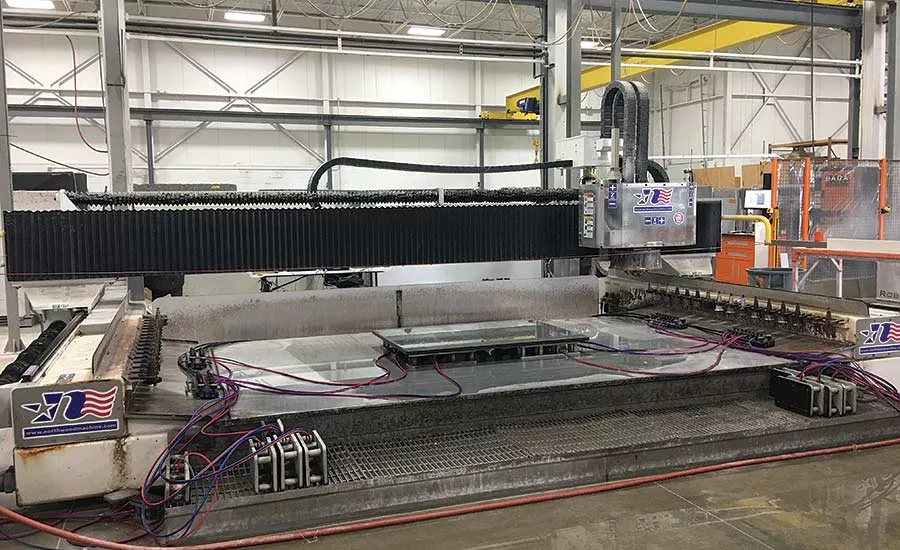Two Northwood CNC stoneworking centers