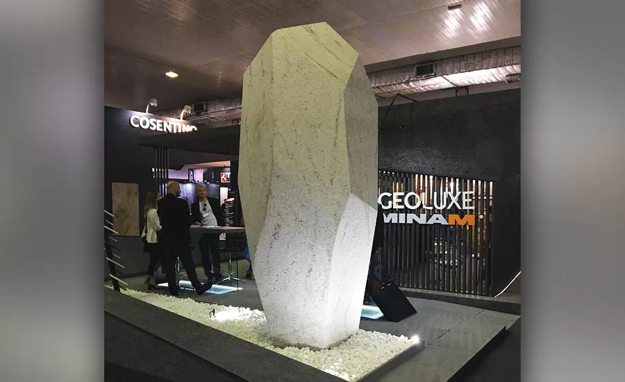 large and unique stone displays