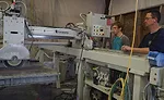Granite slab transformed into the countertop